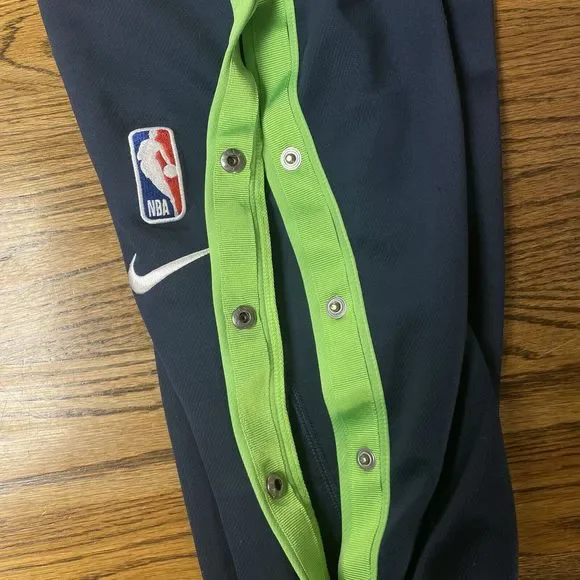 GAME WORN USED Timberwolves Pre Game Warm Up Showtime Pants Wendell Moore L - Picture 3 of 5